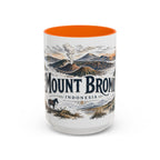 Mount Bromo Mug, Indonesia Travel Souvenir, Bucket List Gift, Accent Ceramic Coffee Mug 11oz 15oz