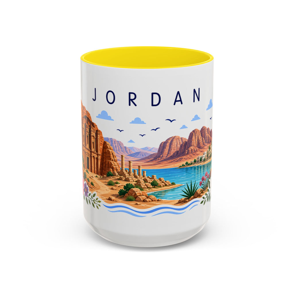 Jordan Coffee Mug | Travel Souvenir Accent Mug | Place Gift Ceramic Cup 11oz 15oz