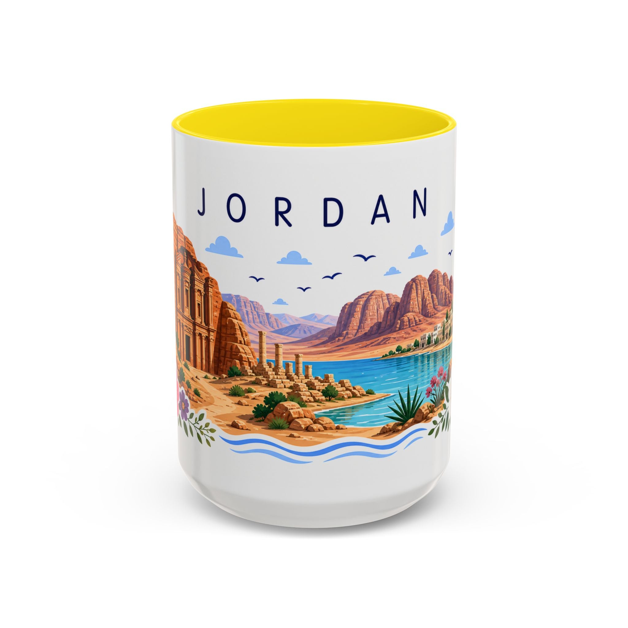 Jordan Coffee Mug | Travel Souvenir Accent Mug | Place Gift Ceramic Cup 11oz 15oz