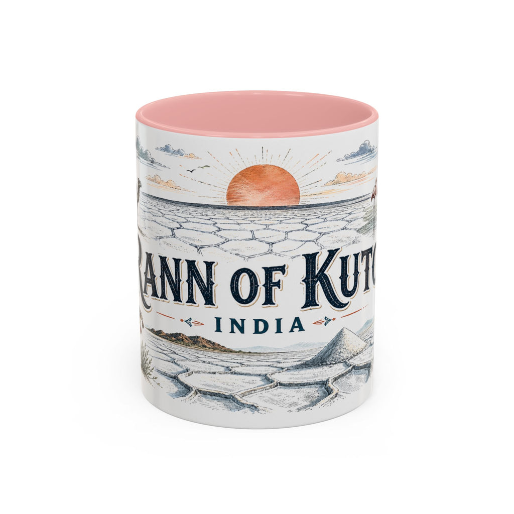Rann of Kutch Mug, India Travel Souvenir, Bucket List Gift, Accent Ceramic Coffee Mug 11oz 15oz