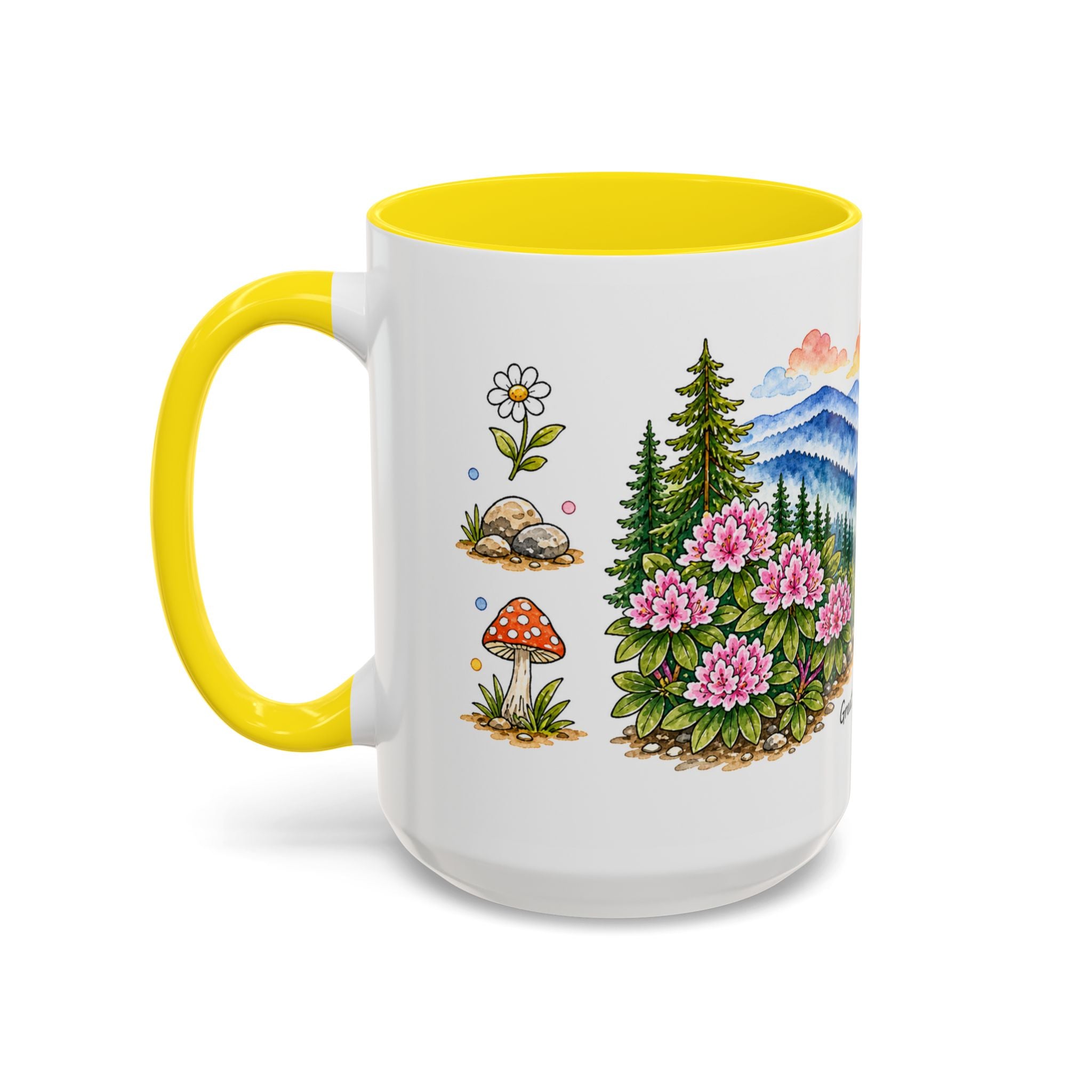 Great Smoky Mountains National Park Mug | US Travel Souvenir Accent Coffee Mug | 11oz 15oz Ceramic Cup