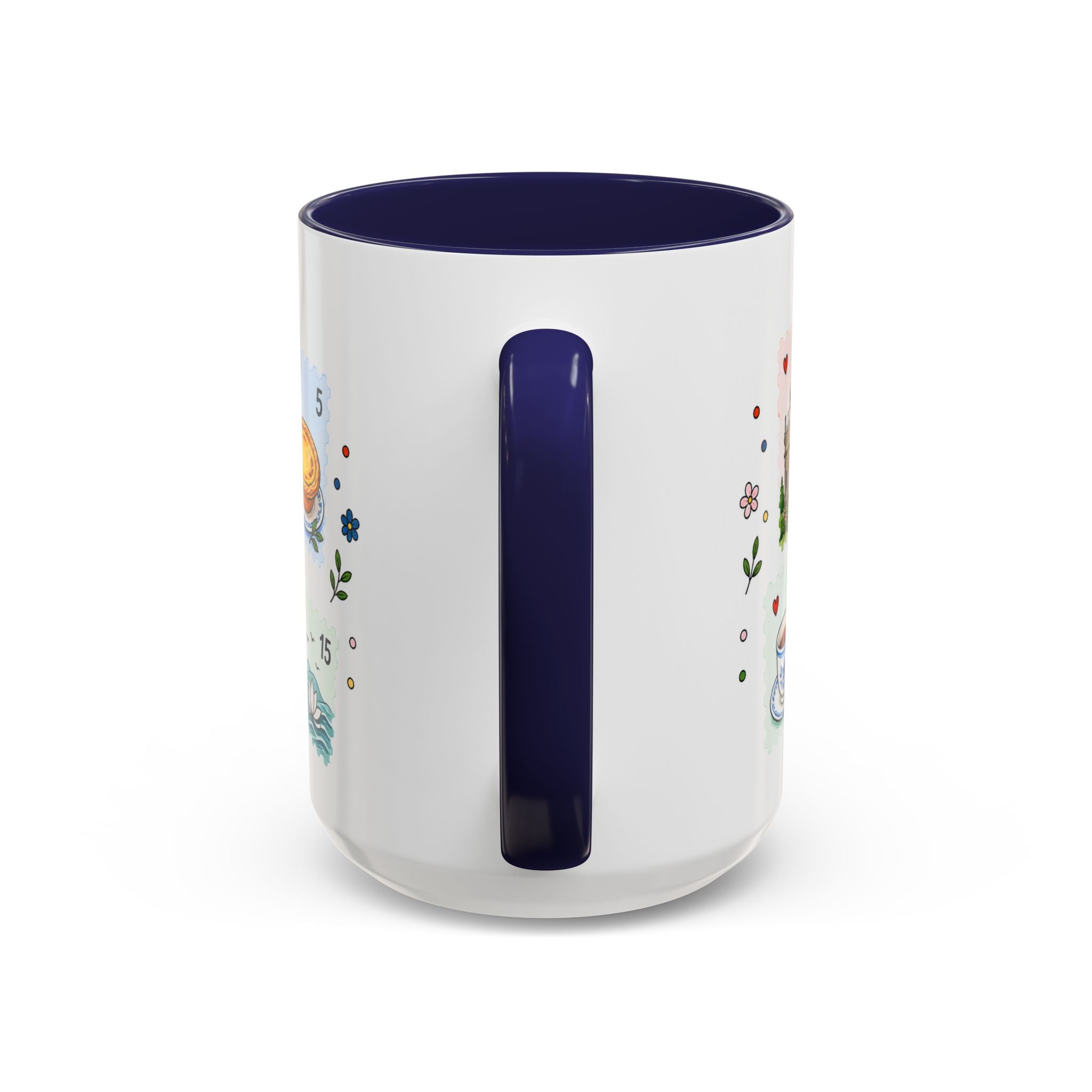 Macau Coffee Mug | Postage Stamp Collage Mug | Travel Souvenir Accent Cup 11oz 15oz