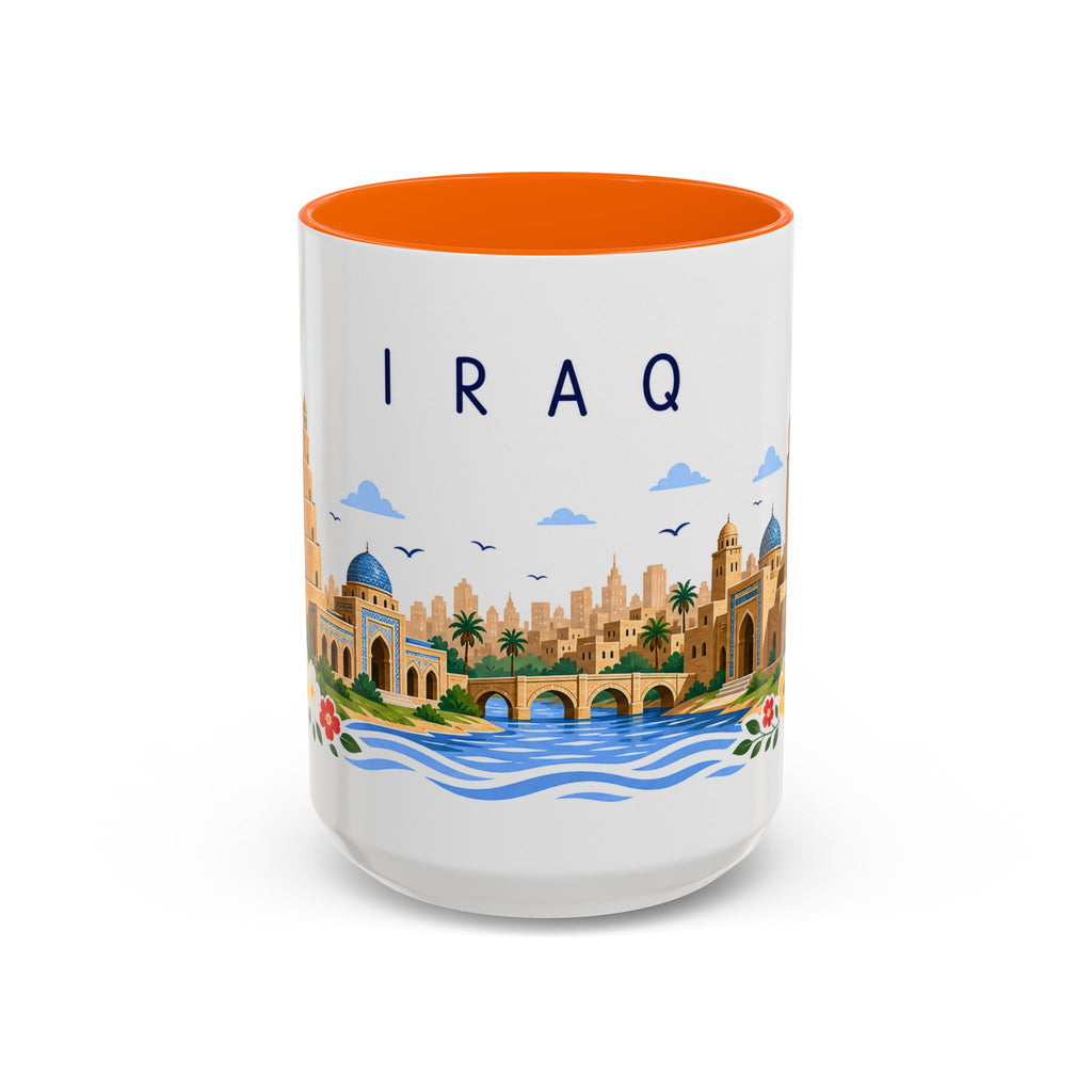 Iraq Coffee Mug | Travel Souvenir Accent Mug | Place Gift Ceramic Cup 11oz 15oz