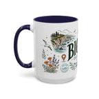 Big Sur Coffee Mug | Travel Destination Souvenir Gift | Accent Color Ceramic 11oz 15oz