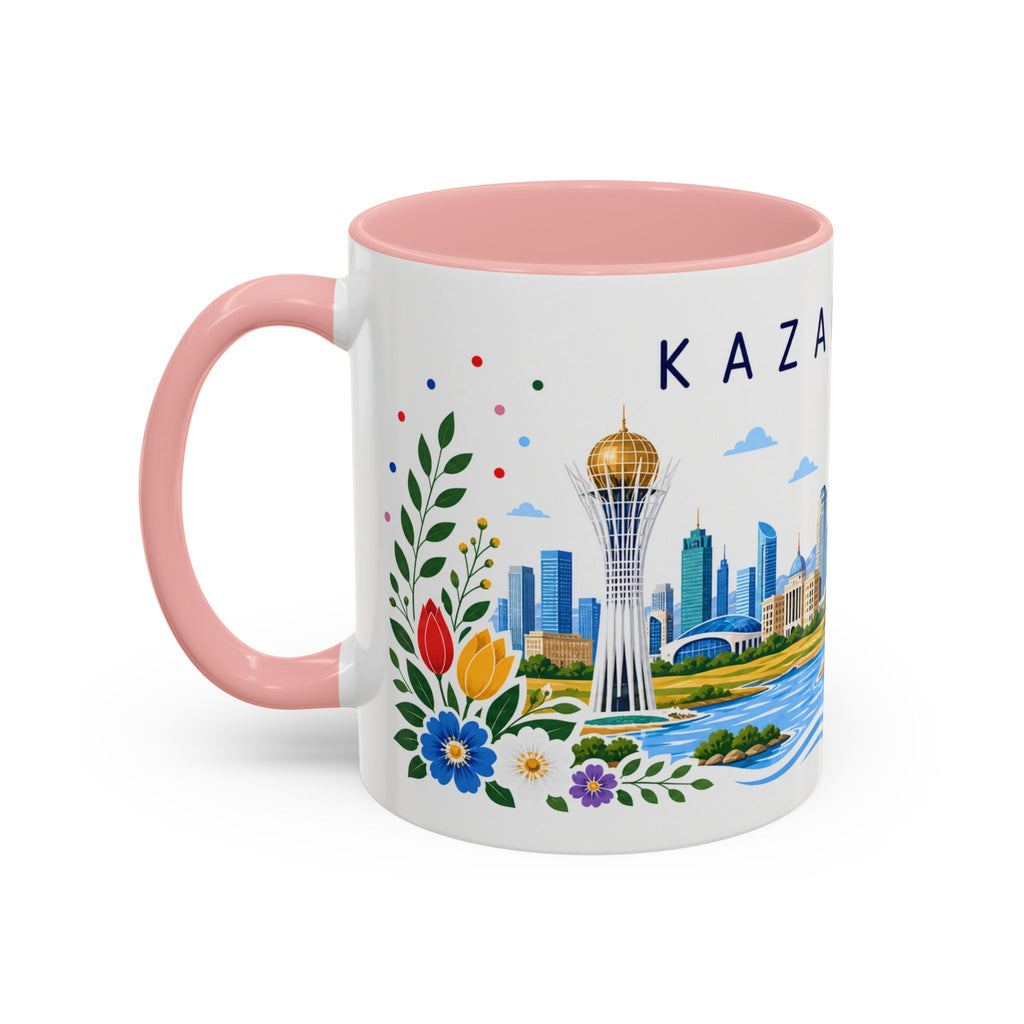 Kazakhstan Coffee Mug | Travel Souvenir Accent Mug | Place Gift Ceramic Cup 11oz 15oz