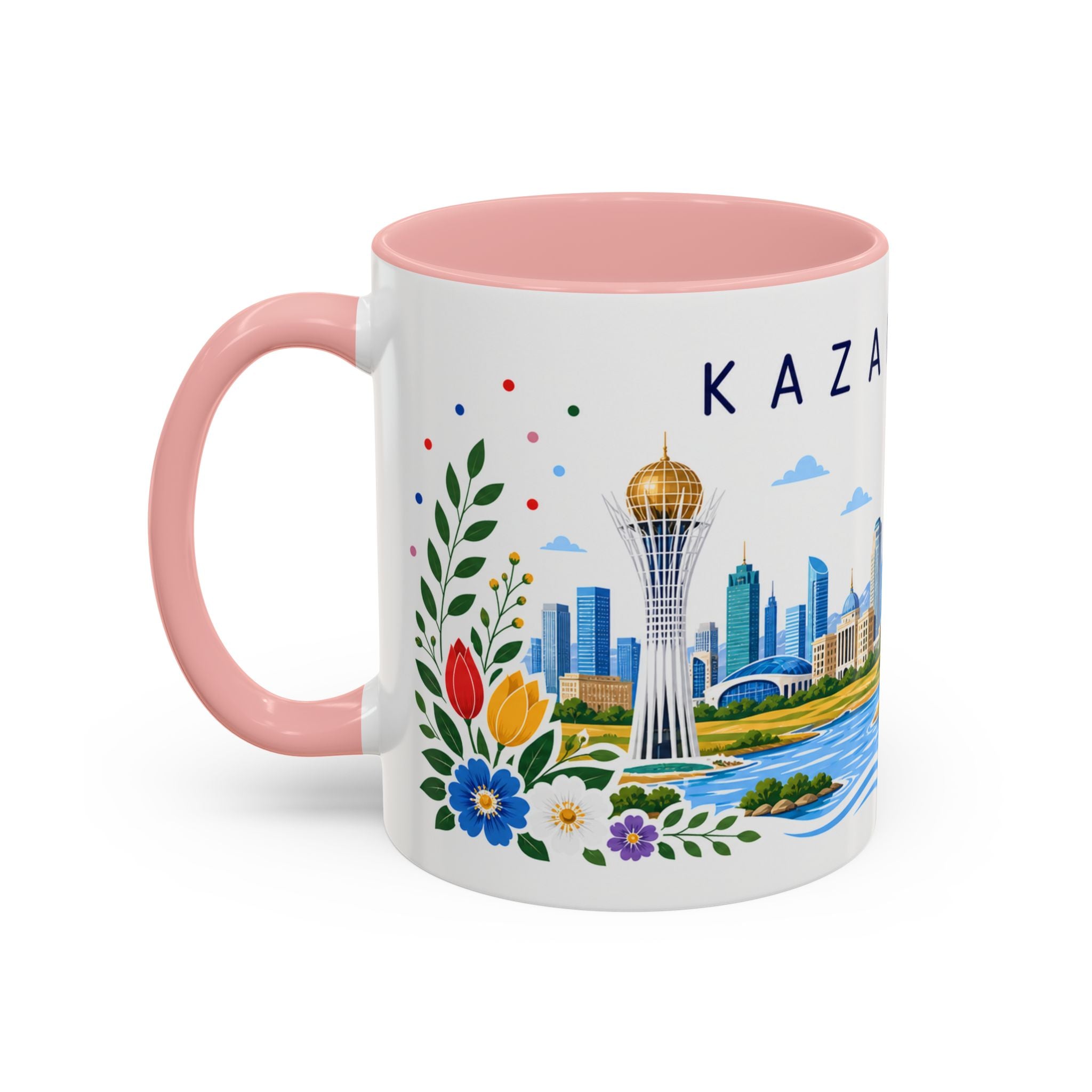 Kazakhstan Coffee Mug | Travel Souvenir Accent Mug | Place Gift Ceramic Cup 11oz 15oz