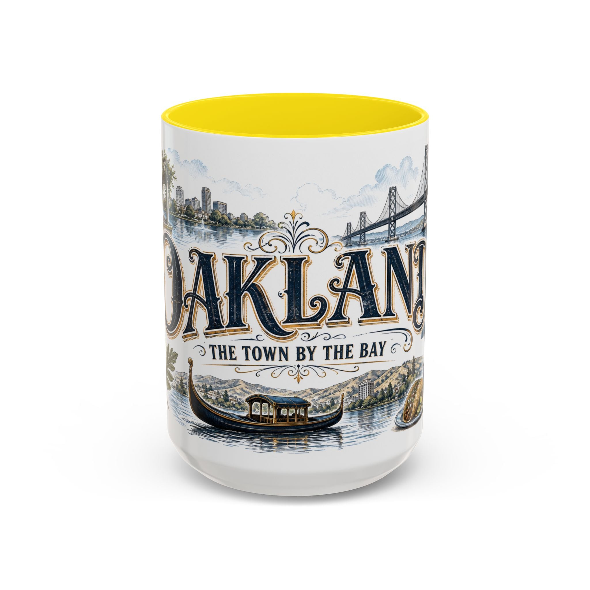 Oakland Coffee Mug | United States Travel Souvenir | Vintage Illustrated City Gift | 11 oz 15 oz Accent Mug