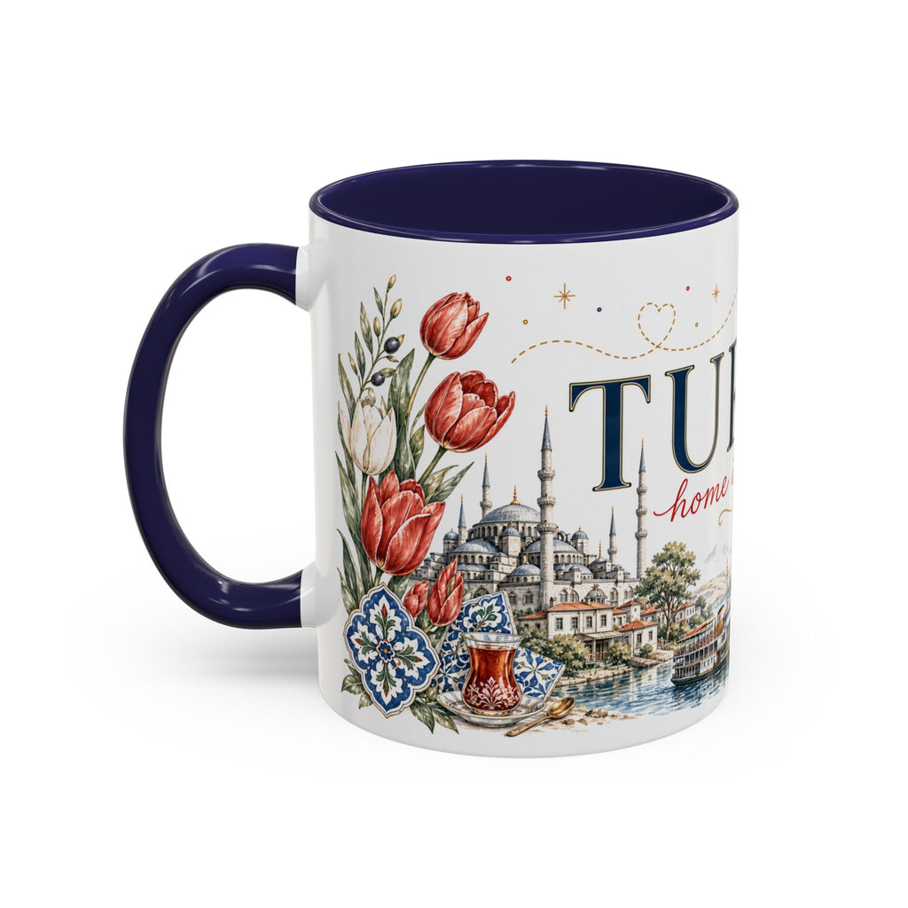 Turkey Home Country Mug | Moving Away Gift | Long Distance Friendship | 11 oz 15 oz Accent Mug
