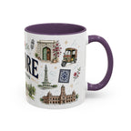 Lahore Coffee Mug | Pakistan Souvenir Travel Gift | Accent Color Ceramic 11oz 15oz