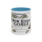 New River Gorge National Park Coffee Mug | West Virginia River Canyon Climbing Gift | Accent Color Ceramic 11oz 15oz