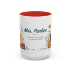 Personalized Reading Teacher Mug | Custom Name Book Lover Coffee Cup | Teacher Appreciation Gift