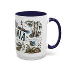 Tasmania Coffee Mug | Travel Destination Souvenir Gift | Accent Color Ceramic 11oz 15oz