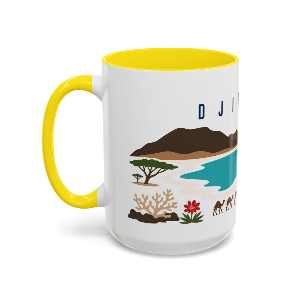 Djibouti Coffee Mug | Travel Souvenir Accent Mug | Country Gift Ceramic Cup 11oz 15oz