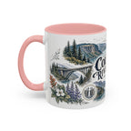 Columbia River Gorge Mug, Pacific Northwest Travel Souvenir, Bucket List Gift, Accent Ceramic Coffee Mug 11oz 15oz