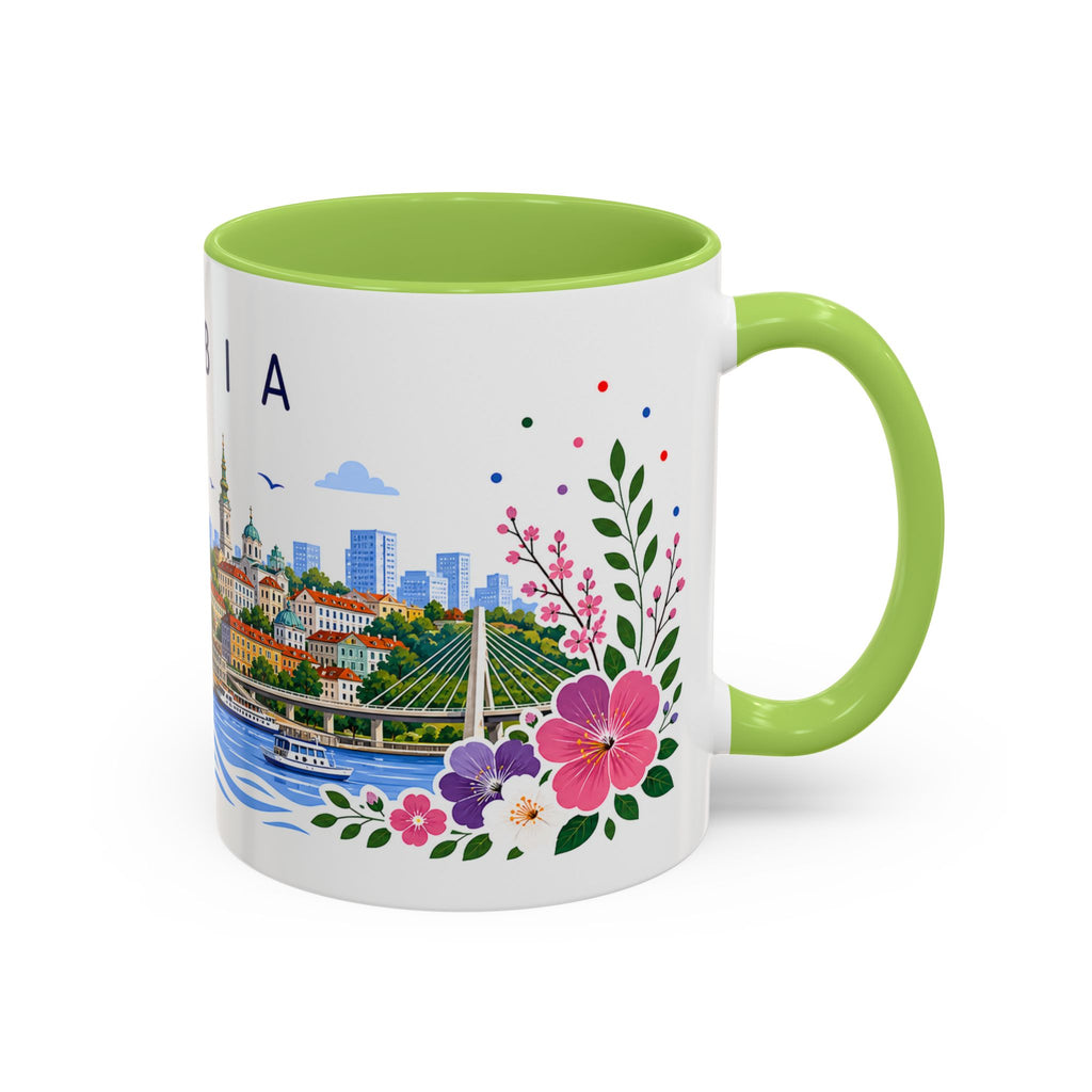 Serbia Coffee Mug | Travel Souvenir Accent Mug | Place Gift Ceramic Cup 11oz 15oz