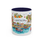 Antalya Travel Mug | European City Souvenir Accent Coffee Mug | 11oz 15oz Ceramic Cup