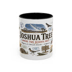 Joshua Tree Coffee Mug | National Park Desert Camping Gift | Accent Color Ceramic 11oz 15oz