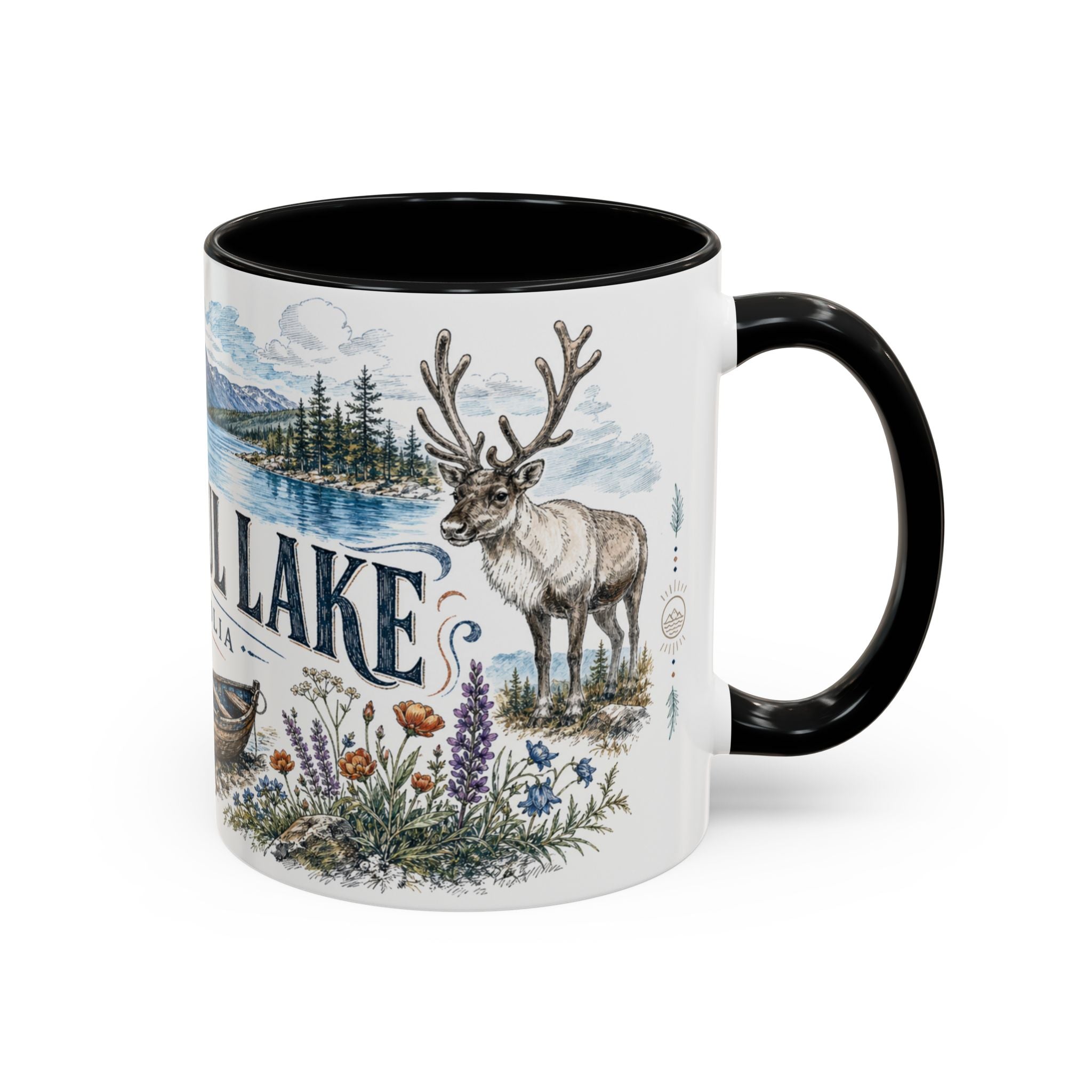 Khuvsgul Lake Mug, Mongolia Travel Souvenir, Bucket List Gift, Accent Ceramic Coffee Mug 11oz 15oz