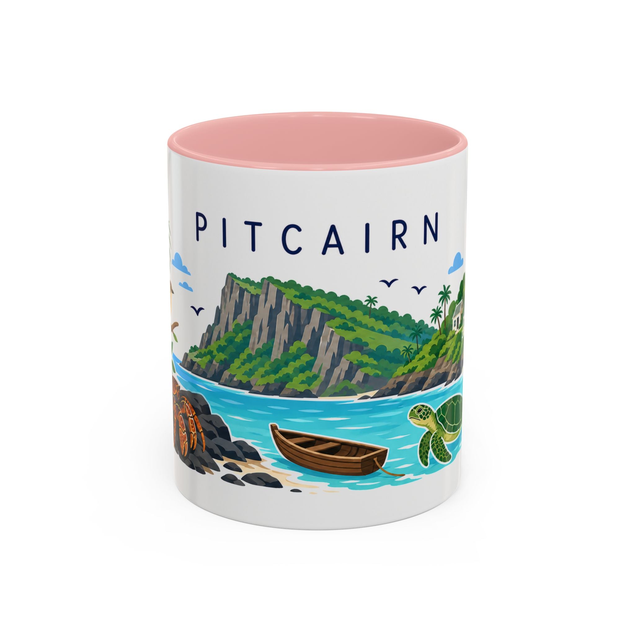 Pitcairn Coffee Mug | Travel Souvenir Accent Mug | Country Gift Ceramic Cup 11oz 15oz