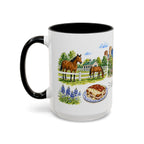 Lexington Illustrated Travel Mug | City Souvenir Accent Coffee Mug | 11oz 15oz Ceramic Cup
