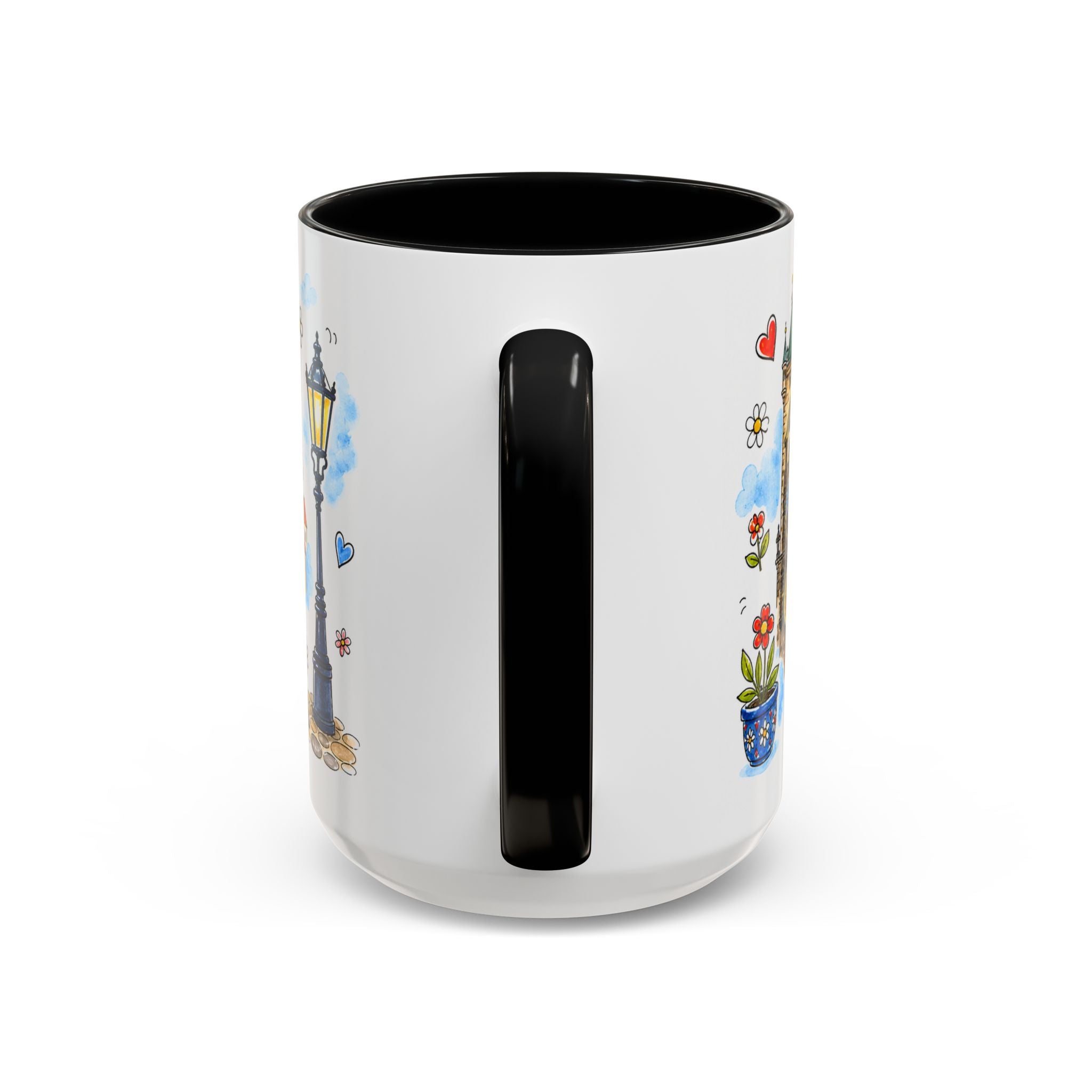 Prague Travel Mug | European City Souvenir Accent Coffee Mug | 11oz 15oz Ceramic Cup
