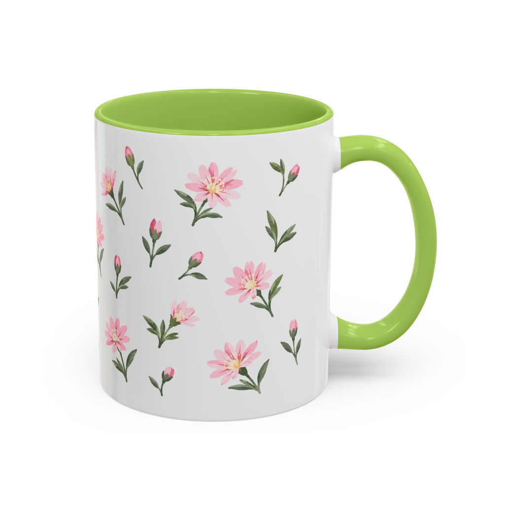 Montana Bitterroot Mug, State Flower Floral Coffee Cup, 11oz Botanical Gift