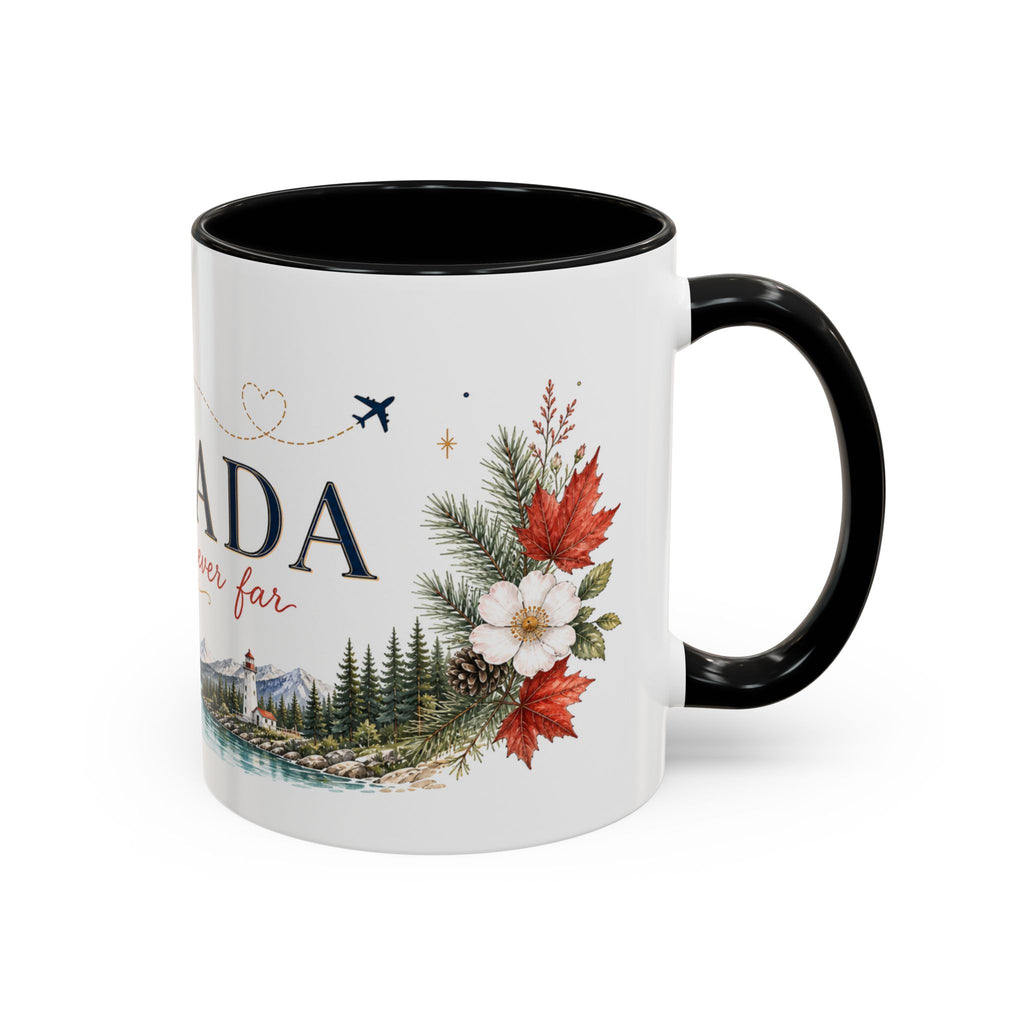 Canada Home Country Mug | Moving Away Gift | Long Distance Friendship | 11 oz 15 oz Accent Mug