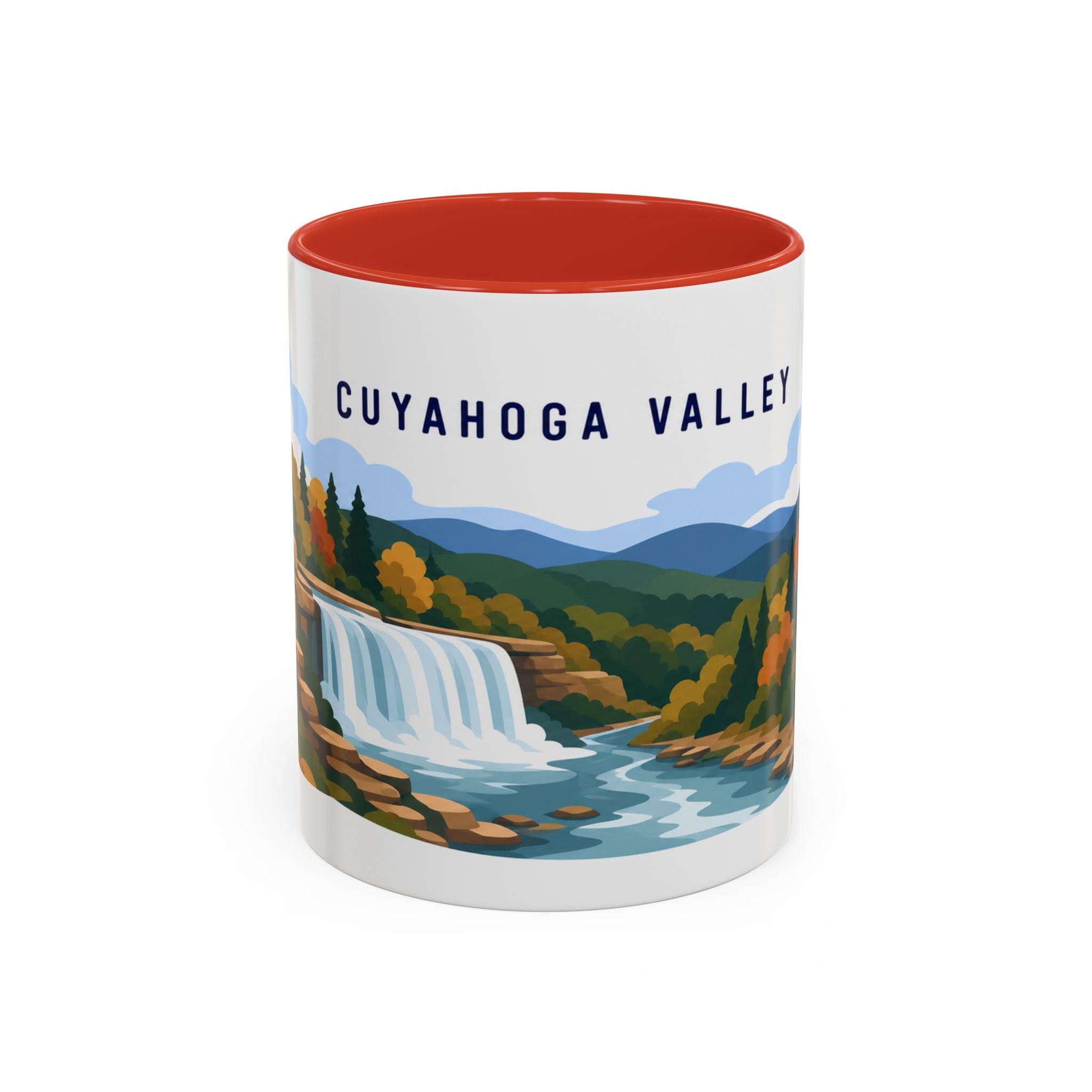 Cuyahoga Valley National Park Coffee Mug | Solid Color Block Park Souvenir | 11oz 15oz Accent Mug