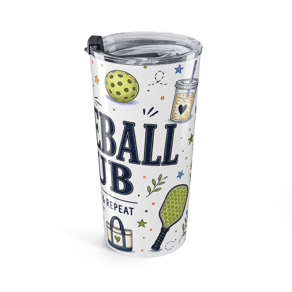 Pickleball Club 20oz Tumbler | Pickleball Player Gift | Insulated Stainless Steel Travel Cup