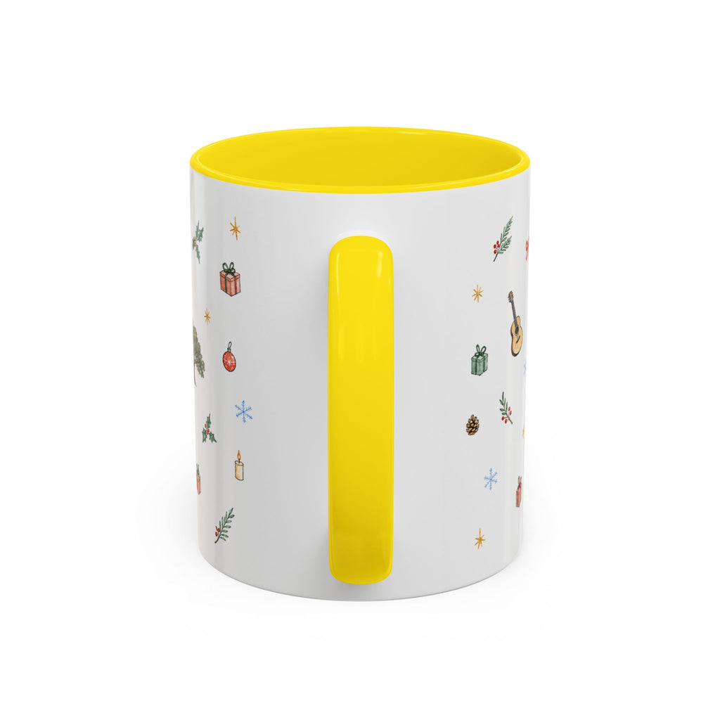 Austin Christmas Mug | Watercolor Travel Souvenir | Holiday Gift | Accent Ceramic Coffee Cup 11oz 15oz