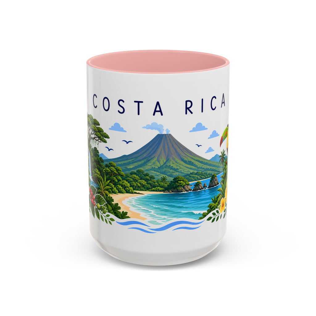 Costa Rica Coffee Mug | Travel Souvenir Accent Mug | Place Gift Ceramic Cup 11oz 15oz