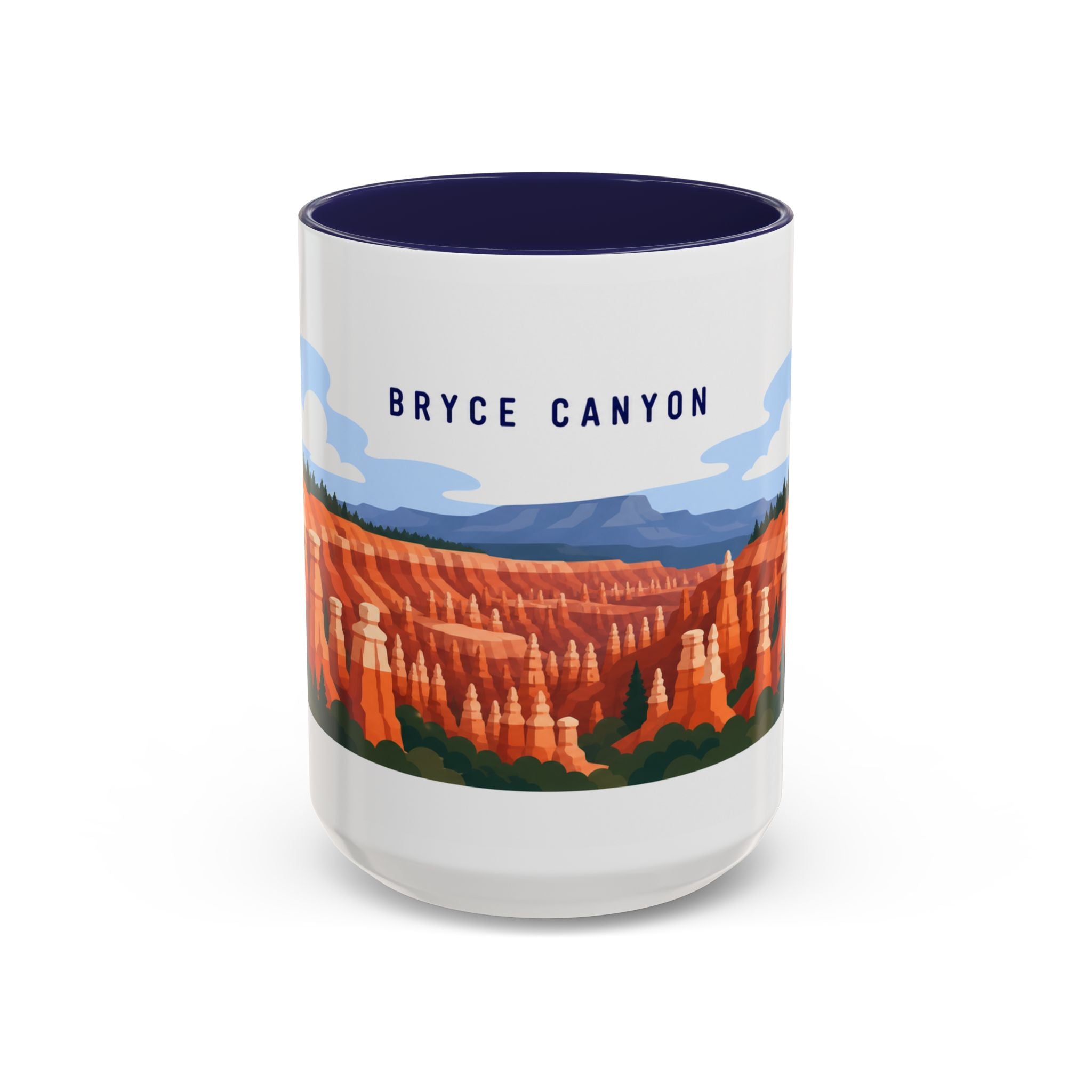 Bryce Canyon National Park Coffee Mug | Solid Color Block Park Souvenir | 11oz 15oz Accent Mug