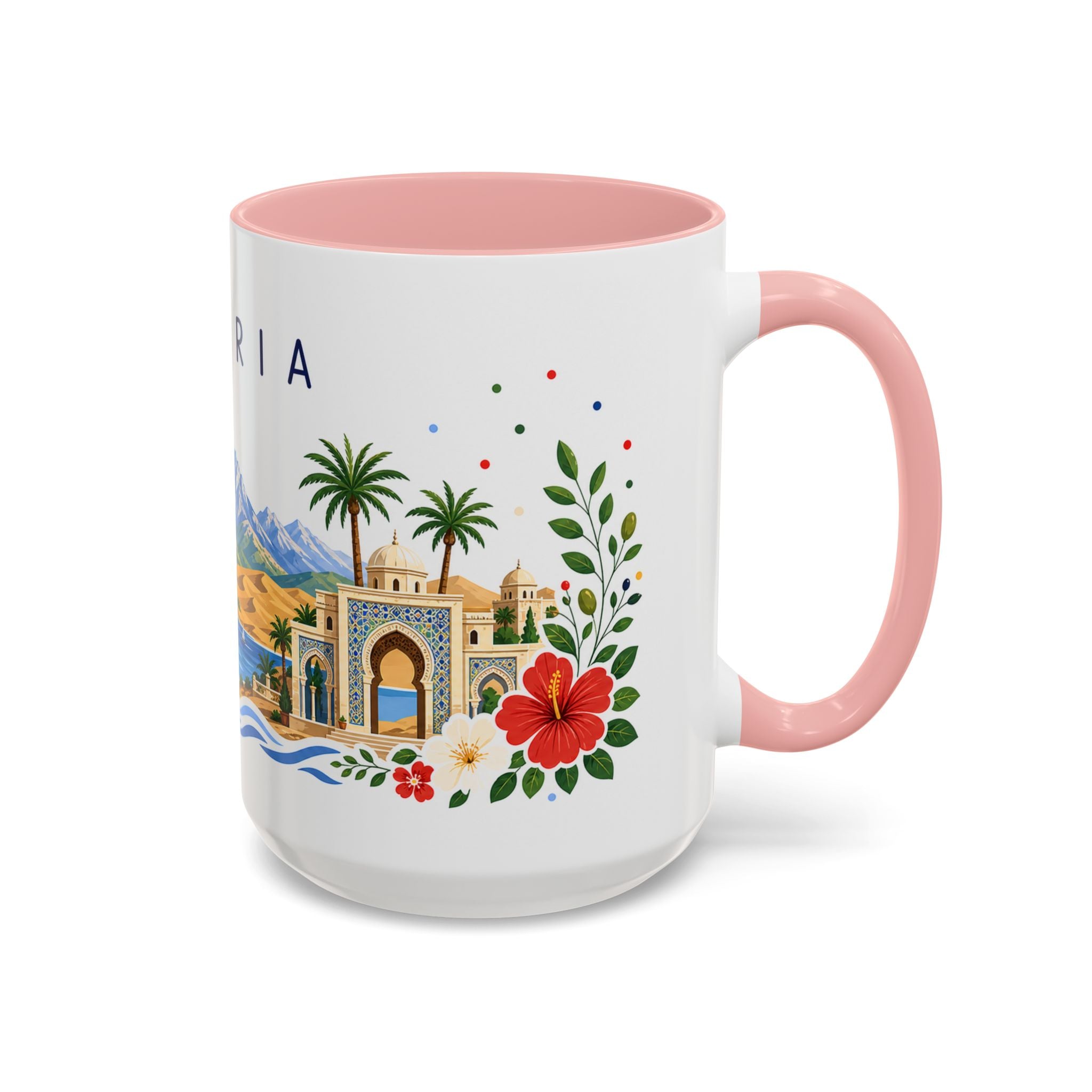 Algeria Coffee Mug | Travel Souvenir Accent Mug | Place Gift Ceramic Cup 11oz 15oz