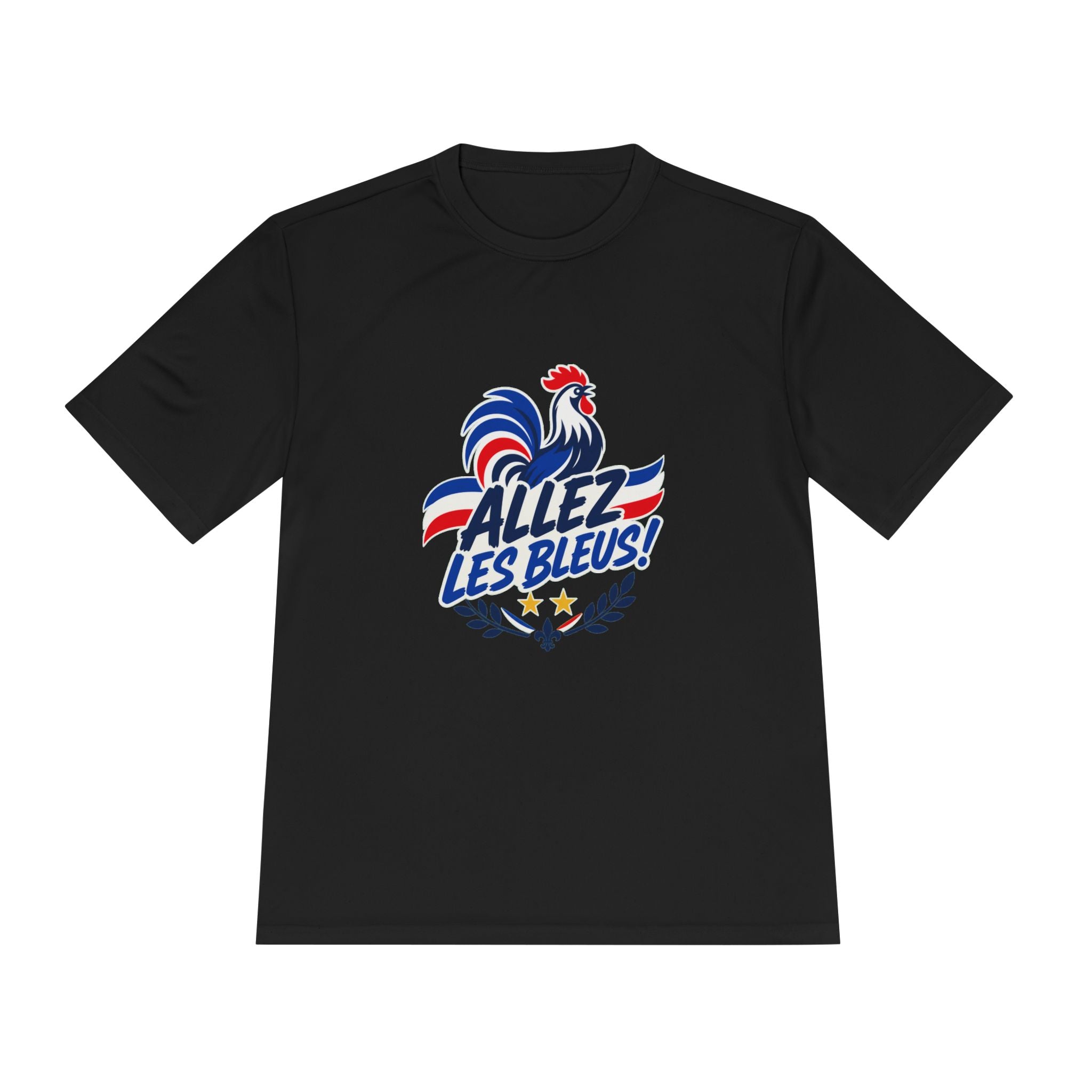 France Soccer T Shirt, Allez Les Bleus Tee, World Football Fan Shirt, Moisture Wicking Sport Tee