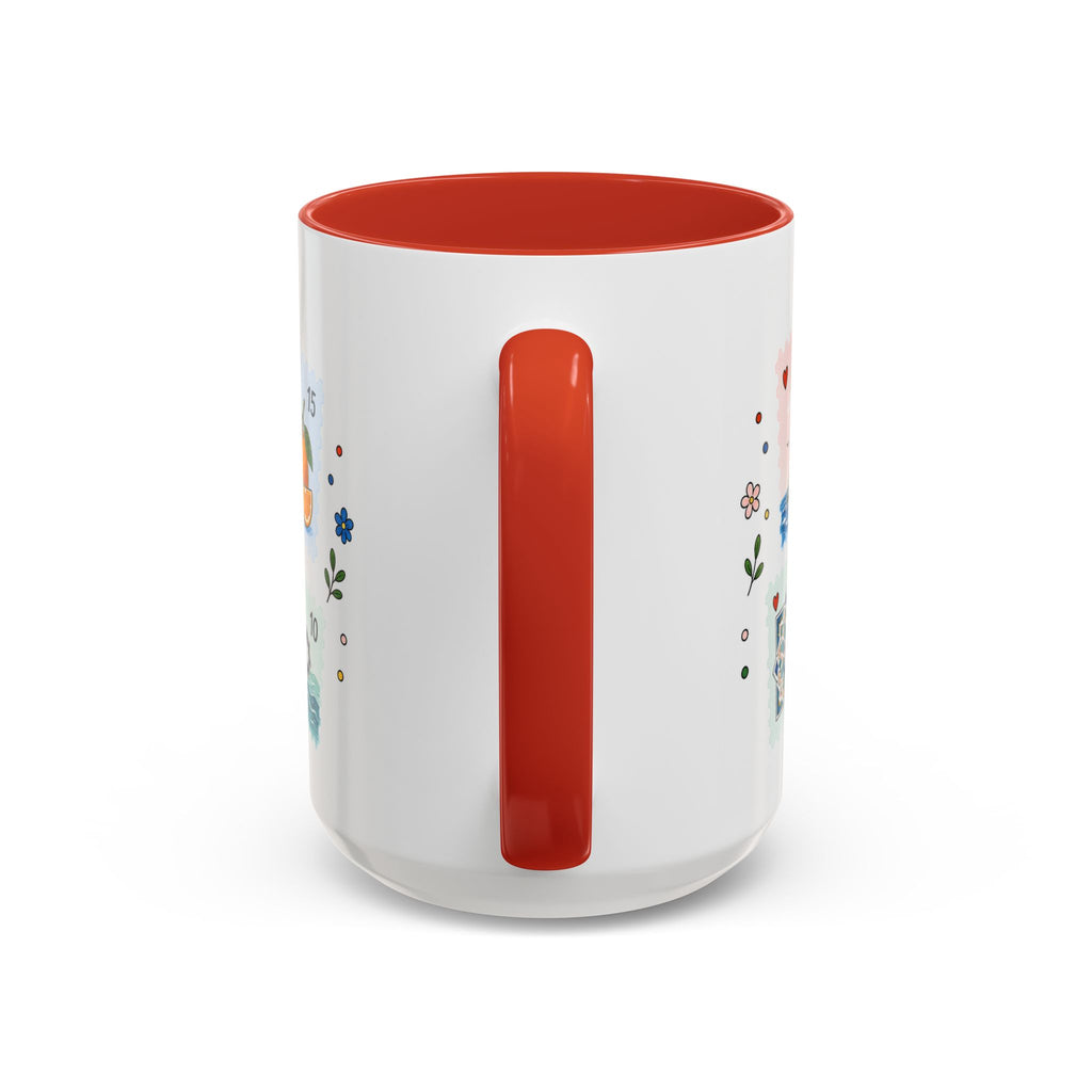 Casablanca Coffee Mug | Postage Stamp Collage Mug | Travel Souvenir Accent Cup 11oz 15oz