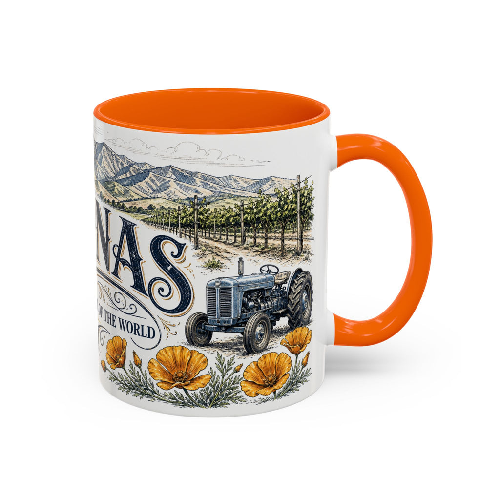 Salinas Coffee Mug | United States Travel Souvenir | Vintage Illustrated City Gift | 11 oz 15 oz Accent Mug