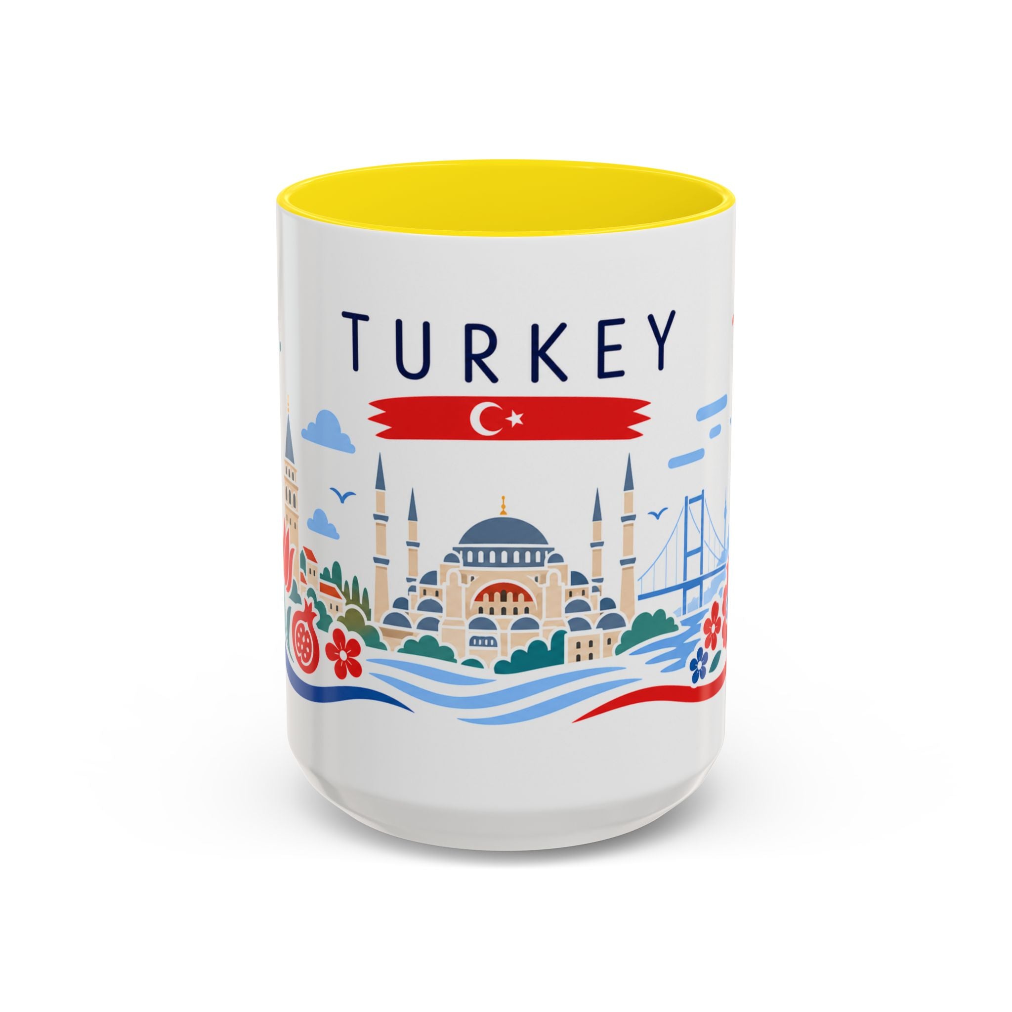 Turkey Coffee Mug | Travel Souvenir Accent Mug | Country Gift Ceramic Cup 11oz 15oz