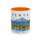 Kenya Coffee Mug | Travel Souvenir Accent Mug | Place Gift Ceramic Cup 11oz 15oz