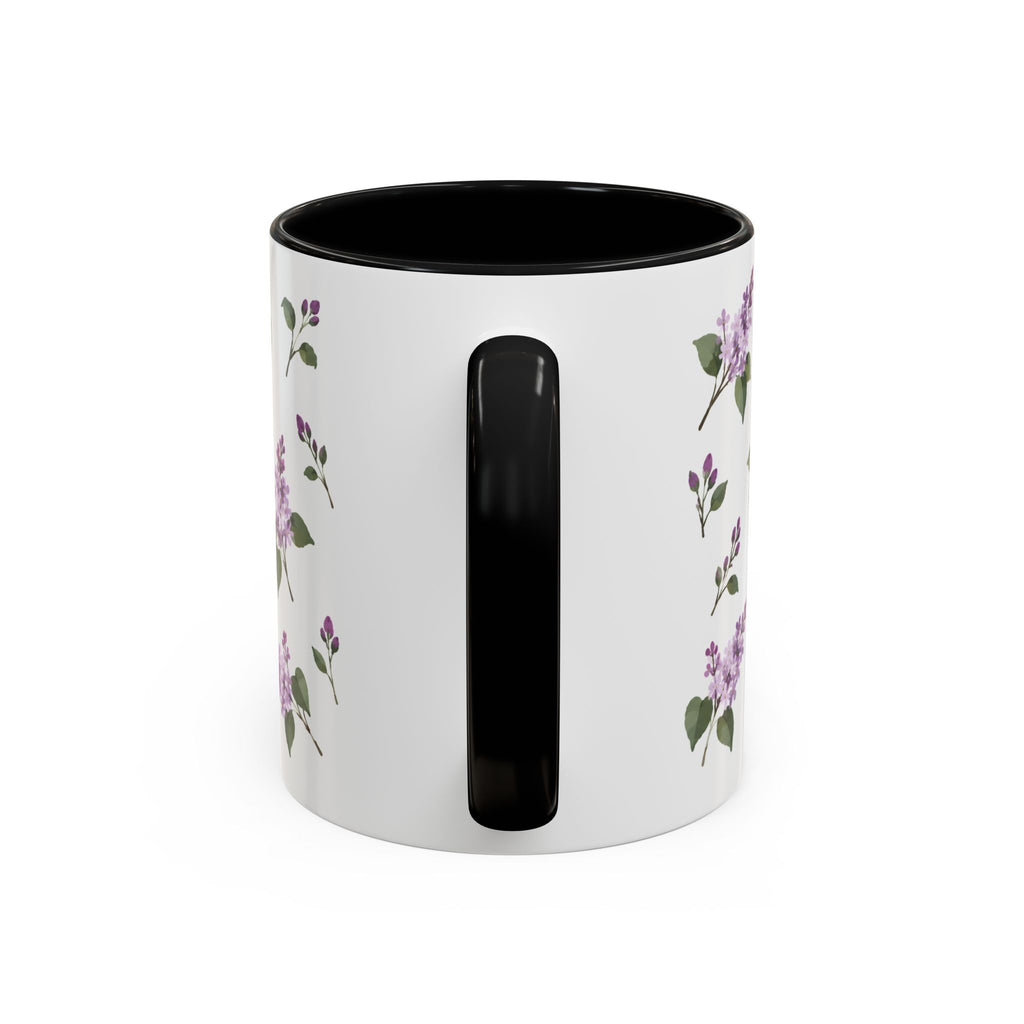 New Hampshire Purple Lilac Mug, State Flower Floral Coffee Cup, 11oz Botanical Gift