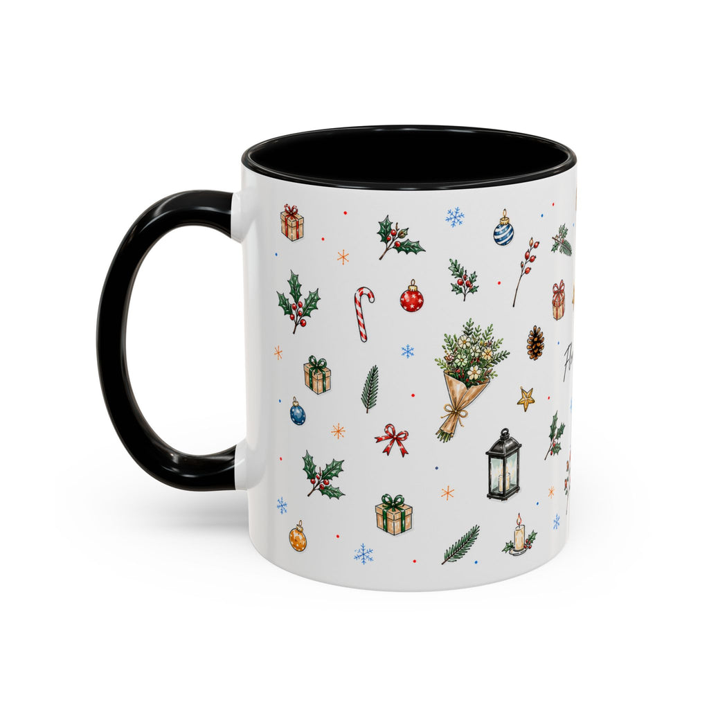 Florence Christmas Mug | Watercolor City Souvenir | Ceramic Coffee Cup (11oz 15oz)