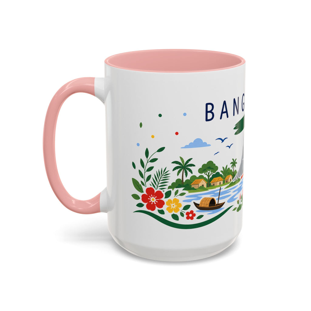 Bangladesh Coffee Mug | Travel Souvenir Accent Mug | Country Gift Ceramic Cup 11oz 15oz