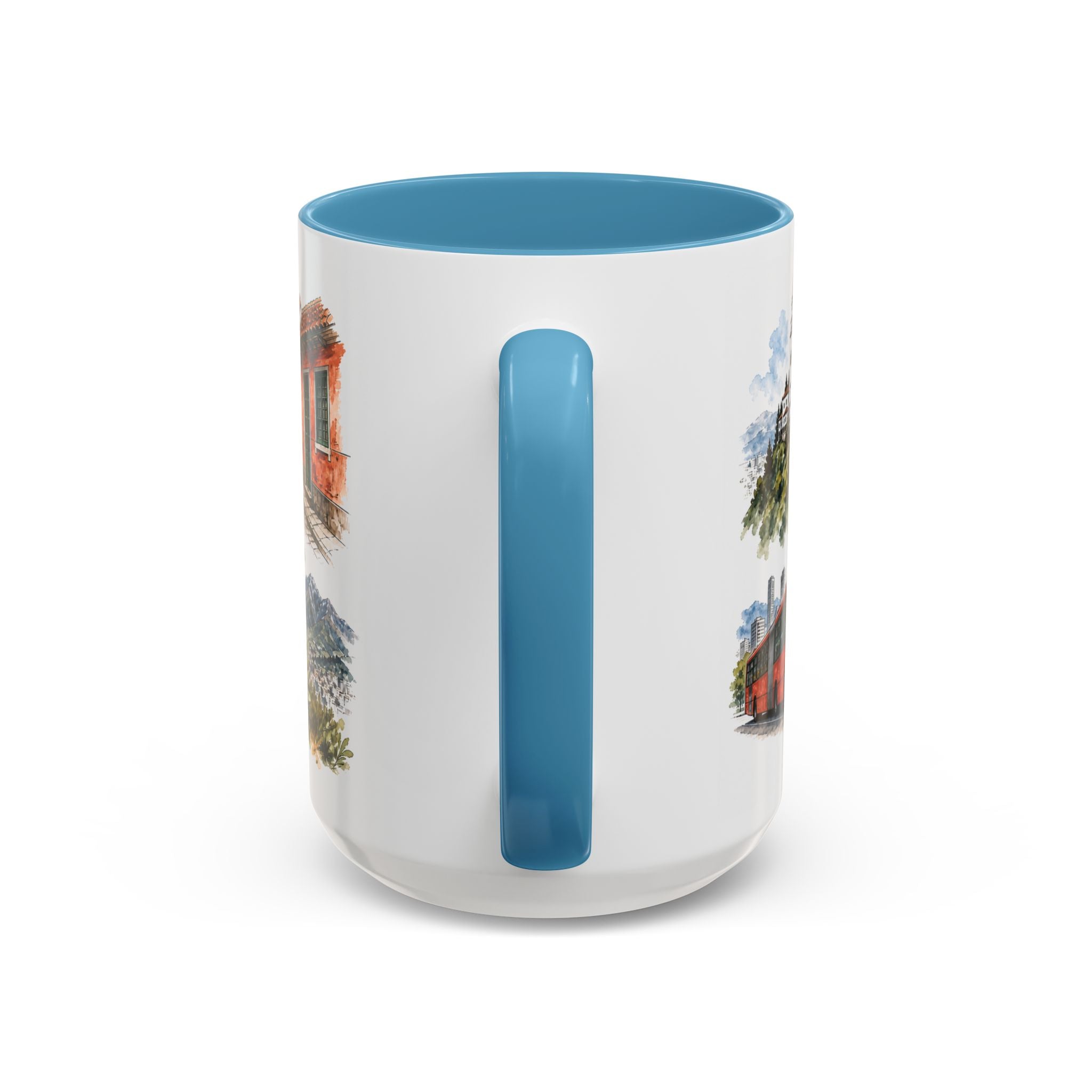 Bogota Coffee Mug | Colombia Travel Souvenir | Vintage Illustrated City Gift | 11 oz 15 oz Accent Mug