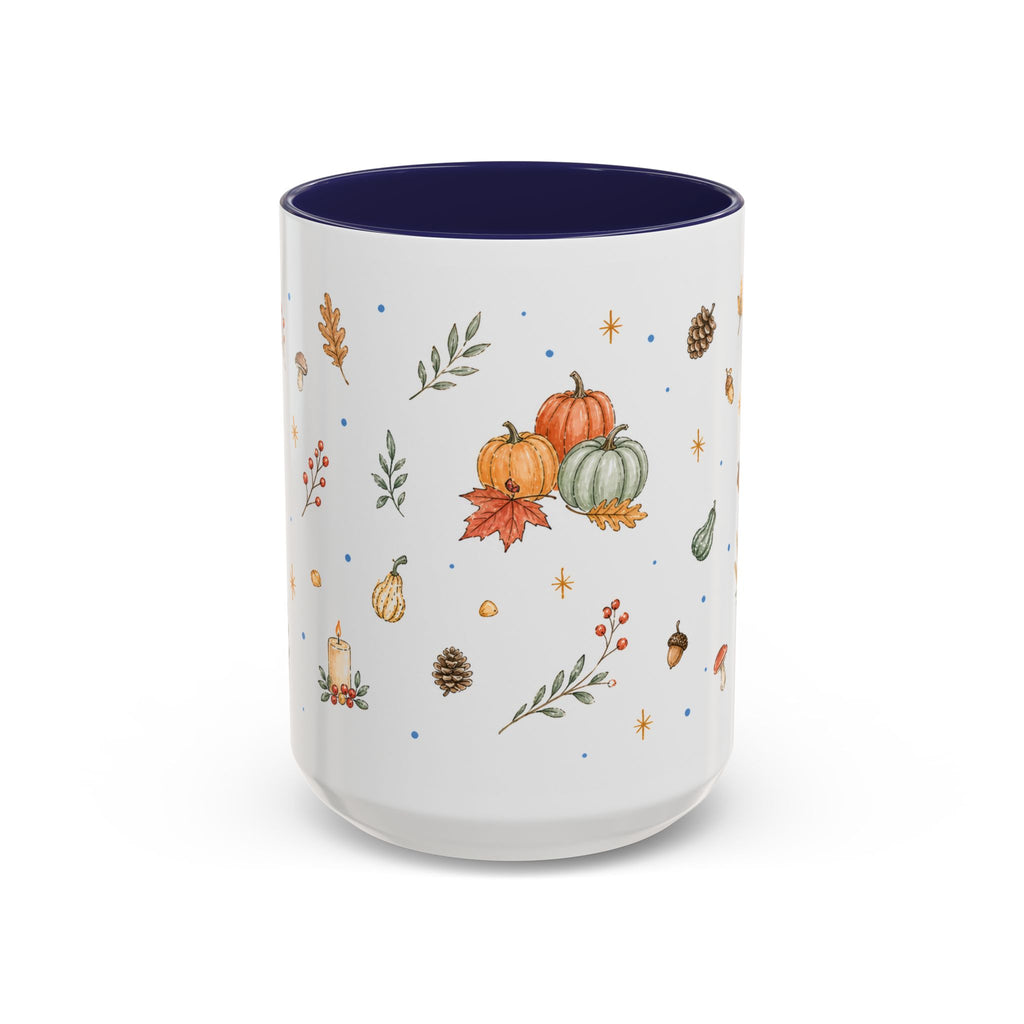 Thanksgiving Turkey Mug | Friendly Woodland Watercolor Gift | Autumn Accent Cup 11oz 15oz