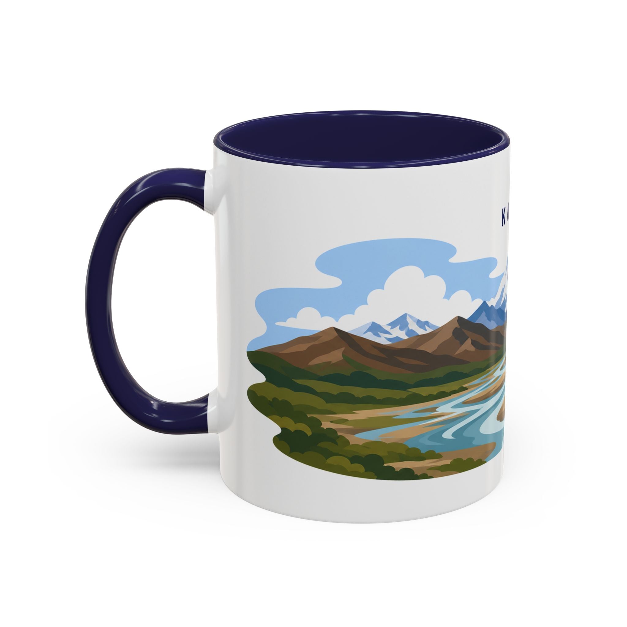 Katmai National Park Coffee Mug | Solid Color Block Park Souvenir | 11oz 15oz Accent Mug
