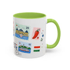 Budapest Coffee Mug | Postage Stamp Collage Mug | Travel Souvenir Accent Cup 11oz 15oz