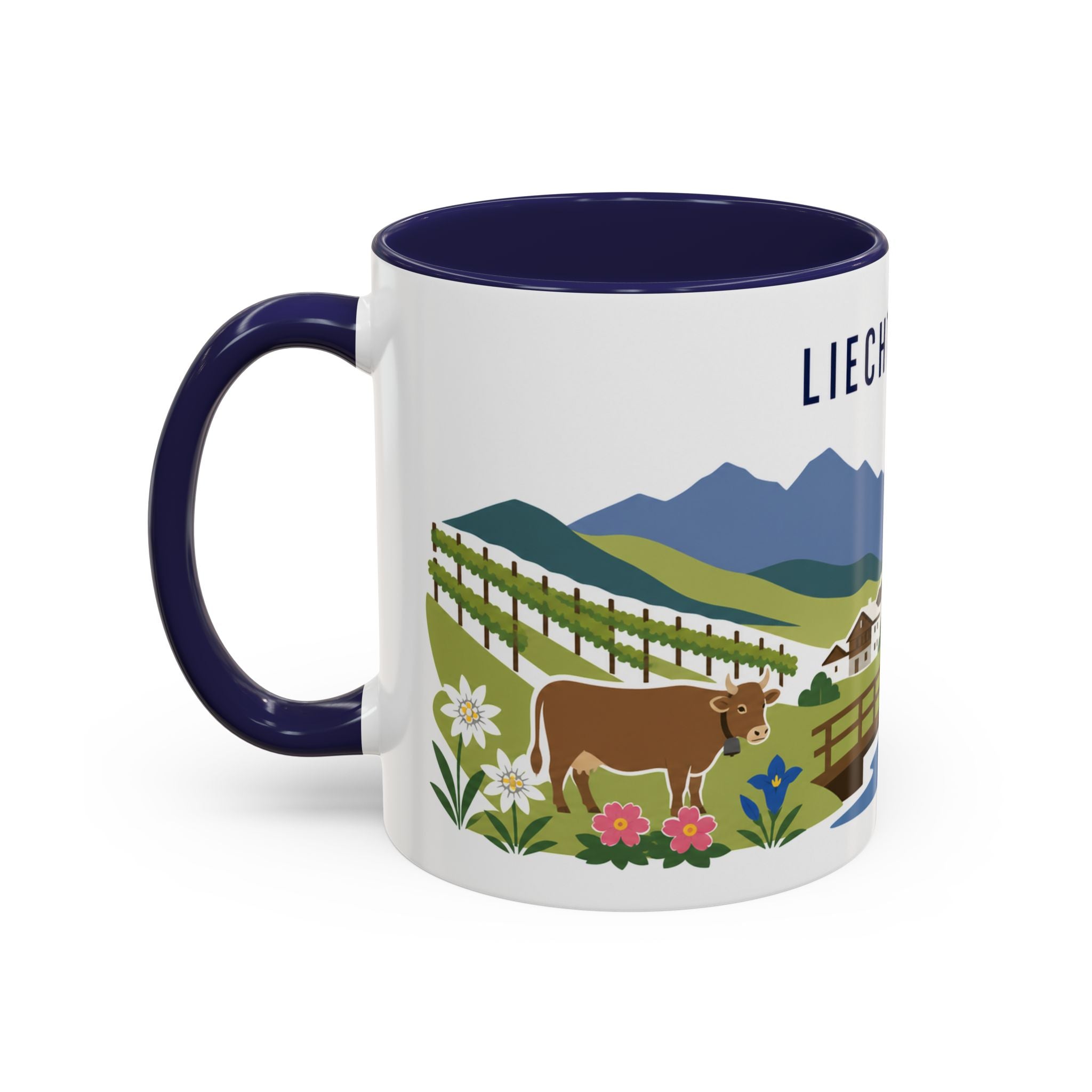 Liechtenstein Coffee Mug | Travel Souvenir Accent Mug | Country Gift Ceramic Cup 11oz 15oz
