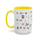Boston Christmas Mug | Watercolor Travel Souvenir | Holiday Gift | Accent Ceramic Coffee Cup 11oz 15oz