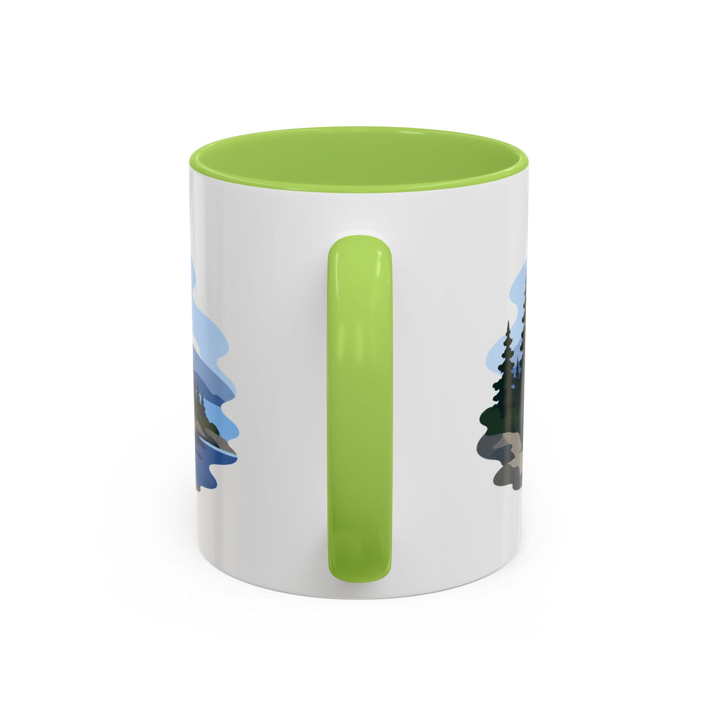 Isle Royale National Park Coffee Mug | Solid Color Block Park Souvenir | 11oz 15oz Accent Mug