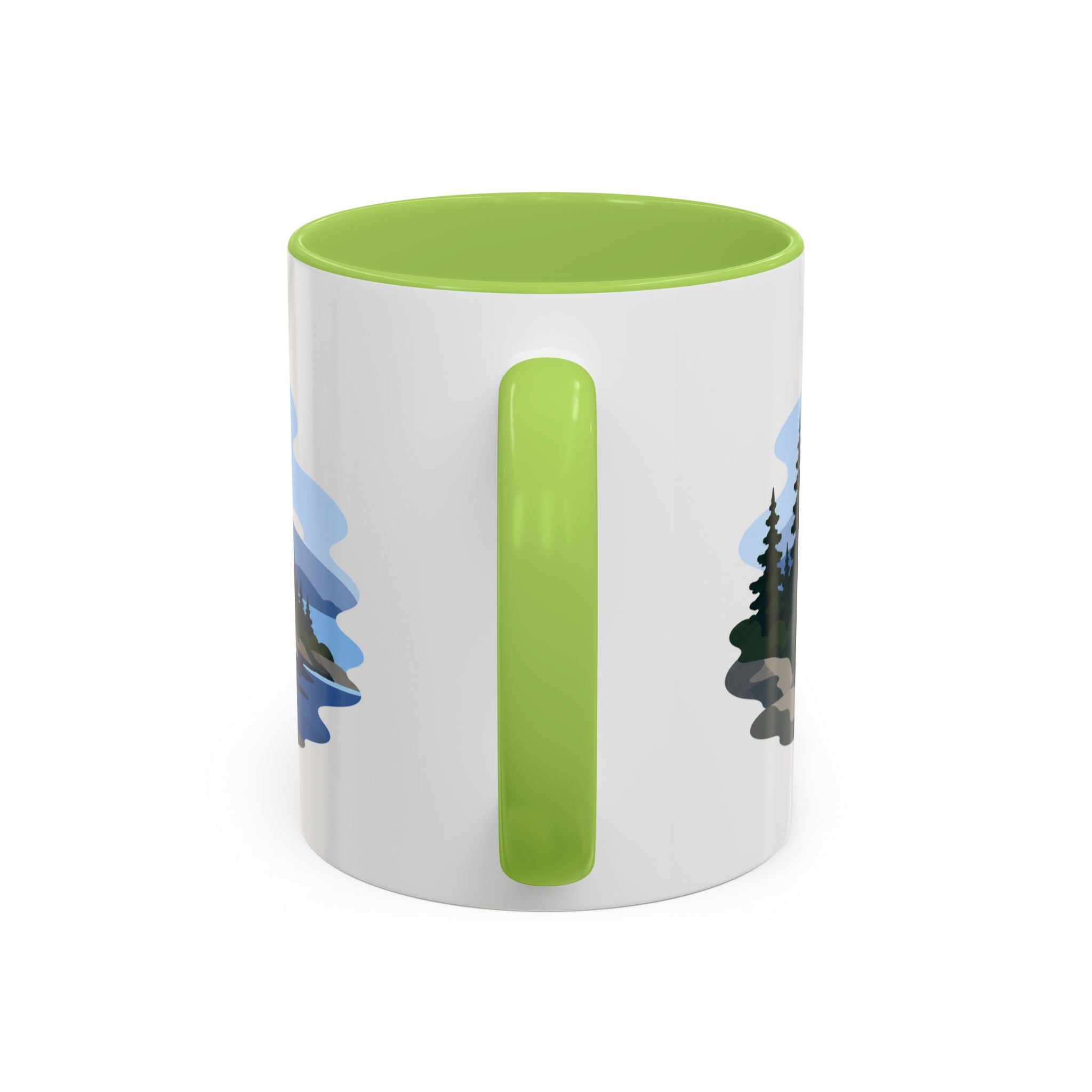Isle Royale National Park Coffee Mug | Solid Color Block Park Souvenir | 11oz 15oz Accent Mug