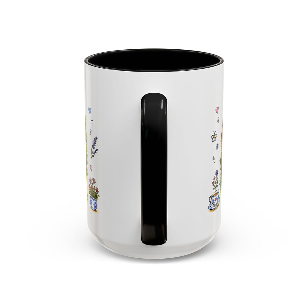 Bibury Illustrated Travel Mug | England Souvenir Accent Coffee Mug | 11oz 15oz Ceramic Cup
